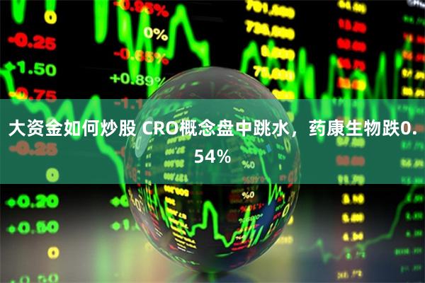 大资金如何炒股 CRO概念盘中跳水，药康生物跌0.54%