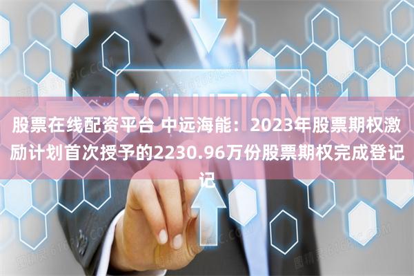 股票在线配资平台 中远海能：2023年股票期权激励计划首次授予的2230.96万份股票期权完成登记